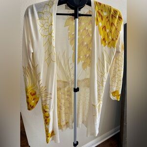 Sparrow Yellow and Cream Floral Cardigan
